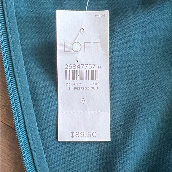 LOFT Flutter Sleeve Tie Waist Dress - Picture 9 of 11